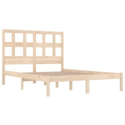Cadre de lit sans matelas 135x190 cm bois de pin massif 