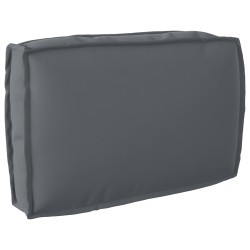 Ensemble de coussins en palette 2 pièces Anthracite en tissu Oxford 