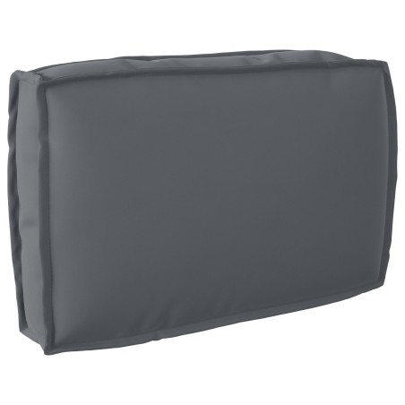 Ensemble de coussins en palette 2 pièces Anthracite en tissu Oxford 