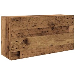 Armoire murale de bain vieux bois 80x25x40 cm bois d'ingénierie 