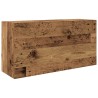 Armoire murale de bain vieux bois 80x25x40 cm bois d'ingénierie 