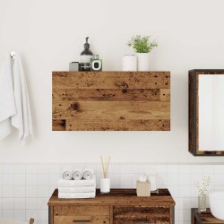 Armoire murale de bain vieux bois 80x25x40 cm bois d'ingénierie 