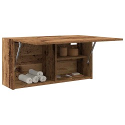 Armoire murale de bain vieux bois 80x25x40 cm bois d'ingénierie 