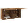 Armoire murale de bain vieux bois 80x25x40 cm bois d'ingénierie 