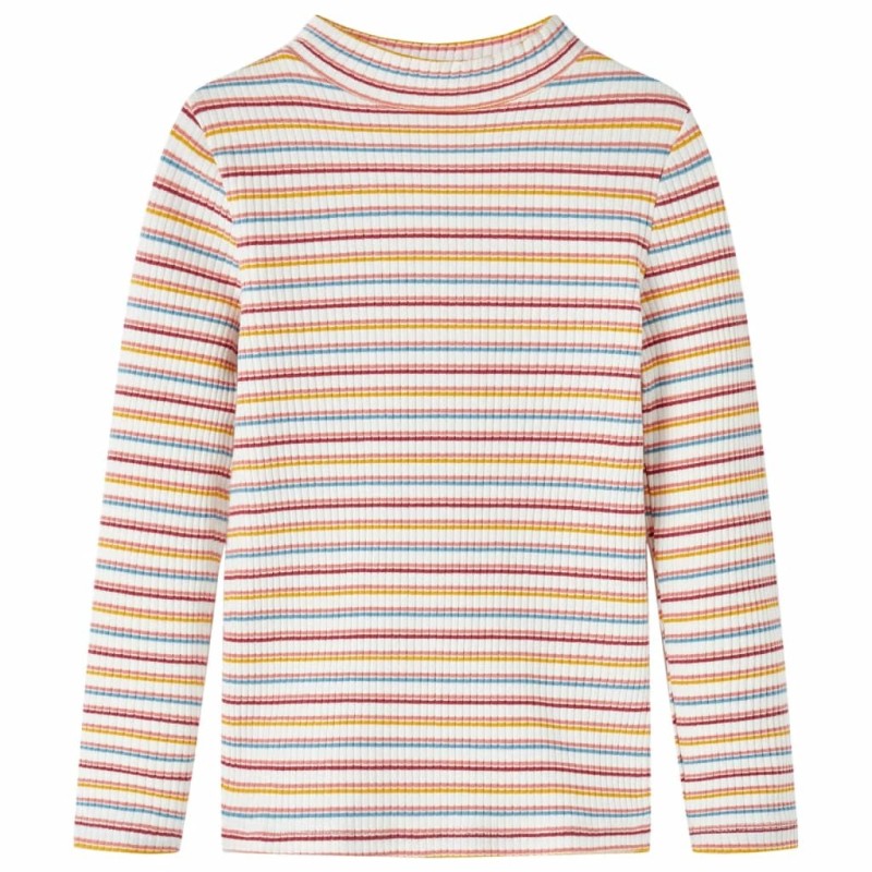 T-shirt enfants manches longues faux col roulé écru 140 