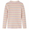 T-shirt enfants manches longues faux col roulé écru 140 