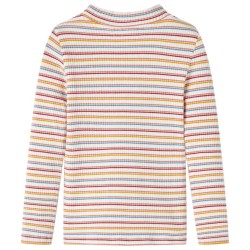 T-shirt enfants manches longues faux col roulé écru 140 