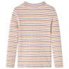 T-shirt enfants manches longues faux col roulé écru 140 