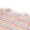 T-shirt enfants manches longues faux col roulé écru 140 