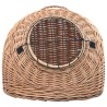 Cage de transport pour chats 60x45x45 cm Saule naturel 