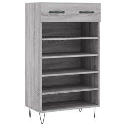 Armoire à chaussures sonoma gris 60x35x105 cm bois d'ingénierie 