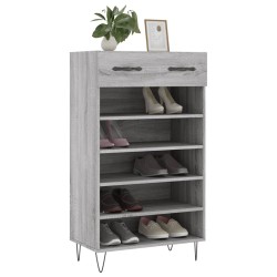 Armoire à chaussures sonoma gris 60x35x105 cm bois d'ingénierie 