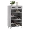 Armoire à chaussures sonoma gris 60x35x105 cm bois d'ingénierie 