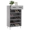 Armoire à chaussures sonoma gris 60x35x105 cm bois d'ingénierie 