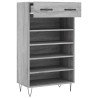 Armoire à chaussures sonoma gris 60x35x105 cm bois d'ingénierie 