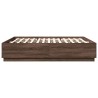 Cadre de lit sans matelas chêne marron 200x200 cm 