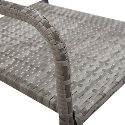 Ensemble à manger de jardin 9 pcs Résine tressée Anthracite 