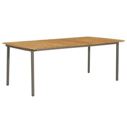 Ensemble à manger de jardin 9 pcs Résine tressée Anthracite 