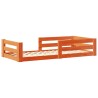 Cadre de lit sans matelas cire marron 90x200 cm bois pin massif 