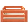 Cadre de lit sans matelas cire marron 90x200 cm bois pin massif 