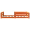 Cadre de lit sans matelas cire marron 90x200 cm bois pin massif 