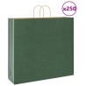 Sacs en papier 250 pcs avec poignées vert 54x15x49 cm 