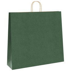 Sacs en papier 250 pcs avec poignées vert 54x15x49 cm 