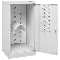 Armoire à selles Gris clair 53x53x105 cm Acier   