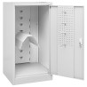 Armoire à selles Gris clair 53x53x105 cm Acier   