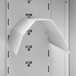 Armoire à selles Gris clair 53x53x105 cm Acier   