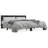 Cadre de lit sans matelas noir 200x200 cm 