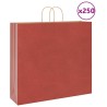 Sacs en papier 250 pcs avec poignées rouge 54x15x49 cm 