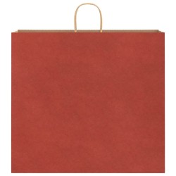 Sacs en papier 250 pcs avec poignées rouge 54x15x49 cm 