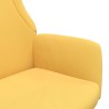 Chaise de relaxation Jaune moutarde Tissu 