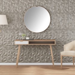 Panneaux muraux 48 pcs béton 50x50 cm XPS 12 m² améthyste 