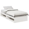Lit de jour sans matelas blanc 100x200 cm bois de pin massif 