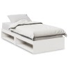 Lit de jour sans matelas blanc 100x200 cm bois de pin massif 