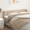 Tête de lit avec oreilles Cappuccino 183x23x78/88 cm Similicuir 