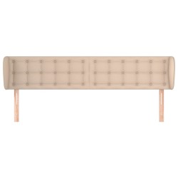 Tête de lit avec oreilles Cappuccino 183x23x78/88 cm Similicuir 