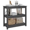 Table console Gris 80x40x74 cm Bois massif de pin 