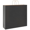 Sacs en papier 250 pcs avec poignées noir 54x15x49 cm 