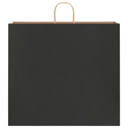 Sacs en papier 250 pcs avec poignées noir 54x15x49 cm 