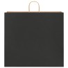 Sacs en papier 250 pcs avec poignées noir 54x15x49 cm 