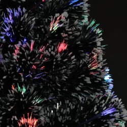 Arbre de Noël pré-éclairé avec support 240 cm fibre optique 