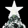 Arbre de Noël pré-éclairé avec support 240 cm fibre optique 