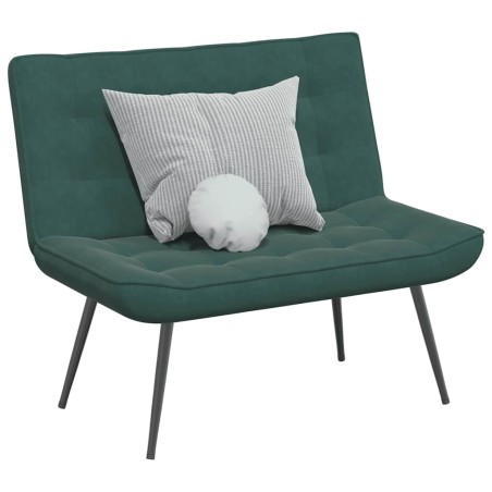 Banc gris foncé 110x74x84 cm velours 