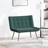 Banc gris foncé 110x74x84 cm velours 