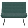 Banc gris foncé 110x74x84 cm velours 