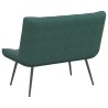 Banc gris foncé 110x74x84 cm velours 