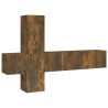 Ensemble de meubles TV 5 pcs Chêne fumé Bois d'ingénierie 